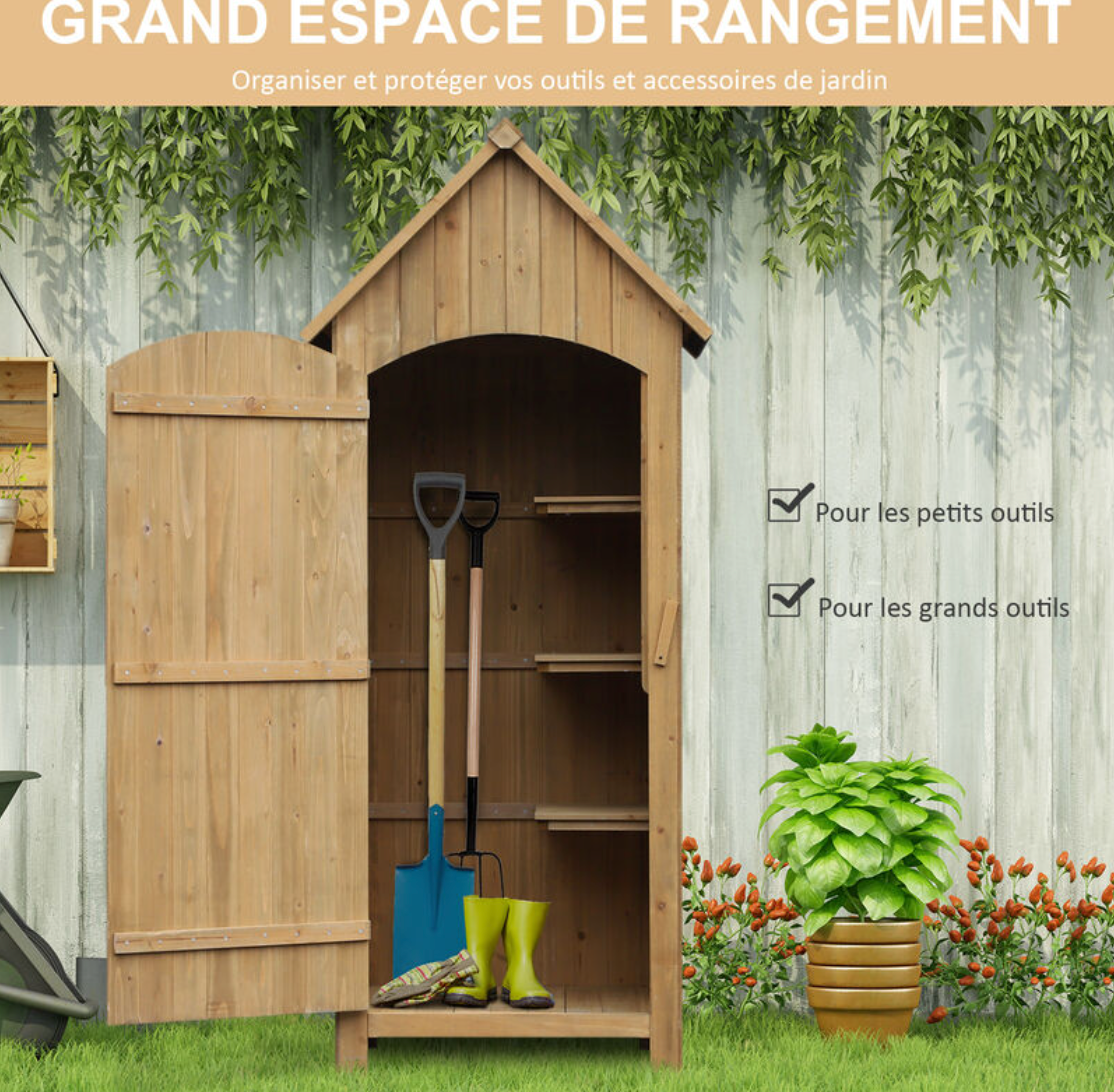 Armoire Abri de Jardin - 3 Étagères