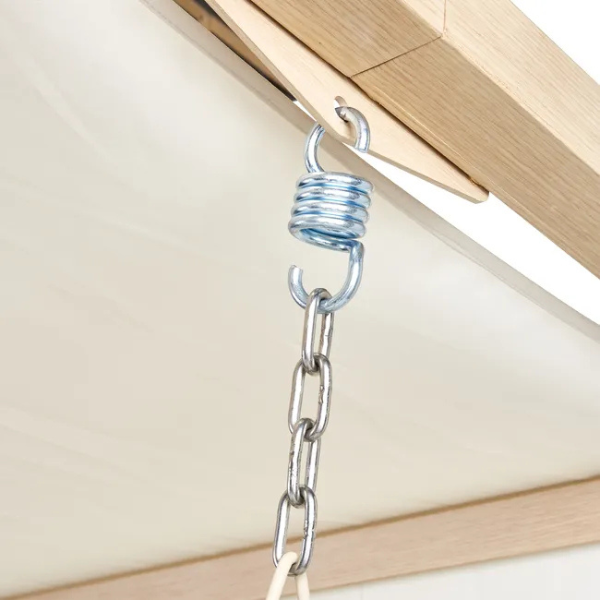 Balancelle 3 places en acier beige