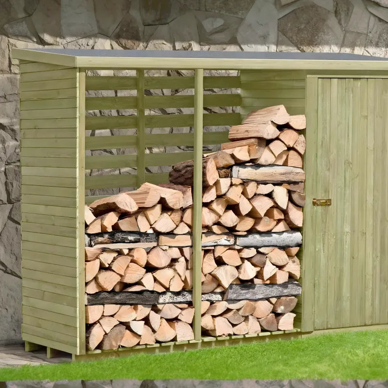 Abri pour Bois de Cheminée - Panneau Arrière