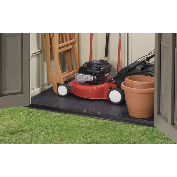 Abri de jardin en résine 4,7 m² Beige et marron
