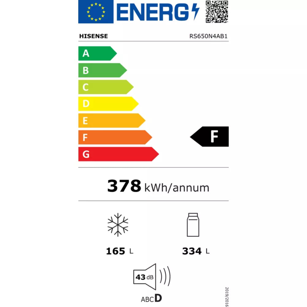 Réfrigérateur Américain Hisense Noir – Neuf
