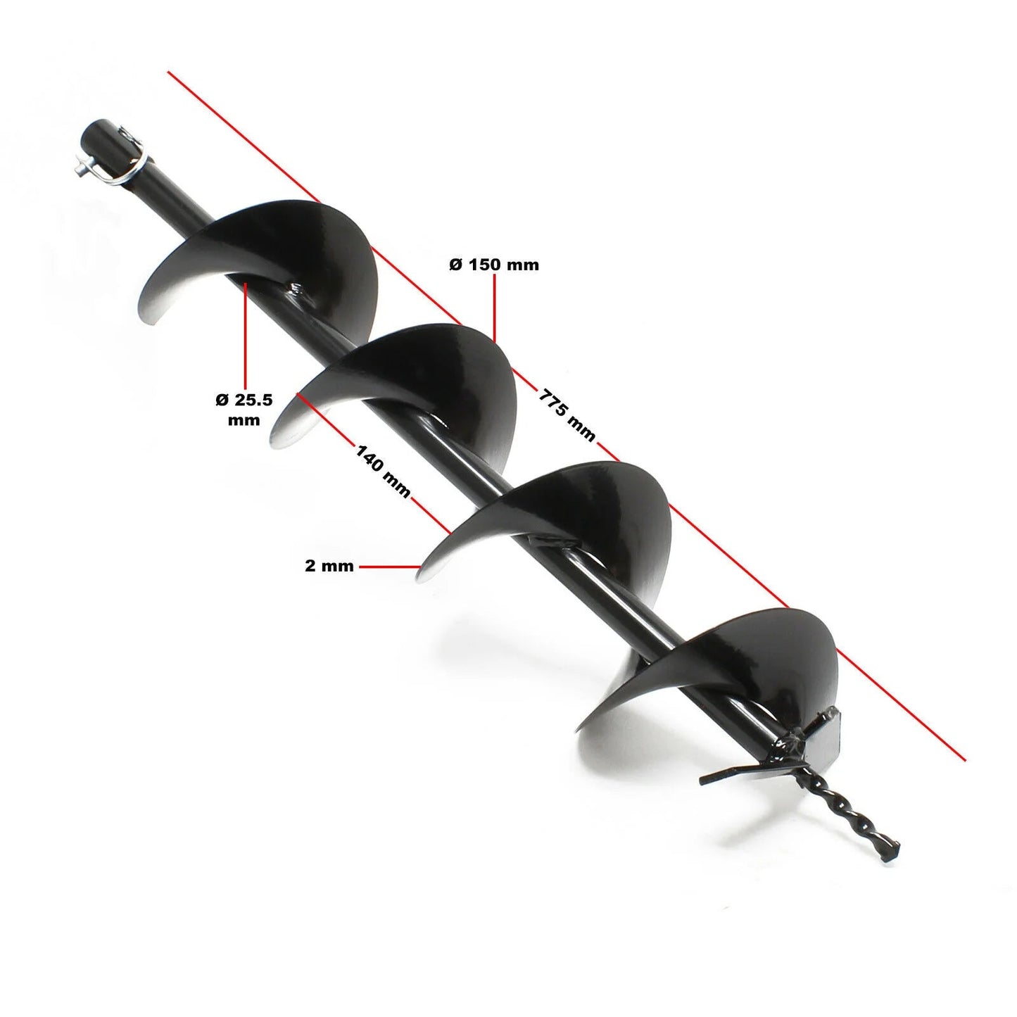 Tarière Thermique Set 63,3 ccm - 3 cv Foret 150mm