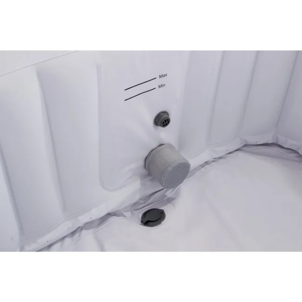 Spa gonflable en PVC - 4 places - Marron/crème