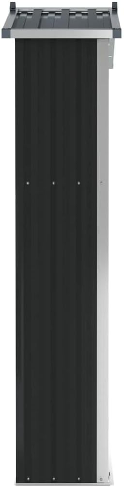 Abri de Jardin Gris - 116x45x175 cm - Acier Galvanisé