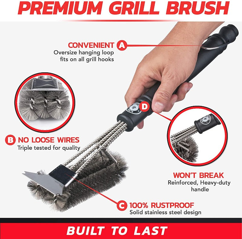 Brosse et Grattoir pour Grill