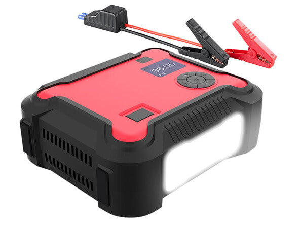 Batterie 16 Ah avec Aide au Démarrage et Compresseur