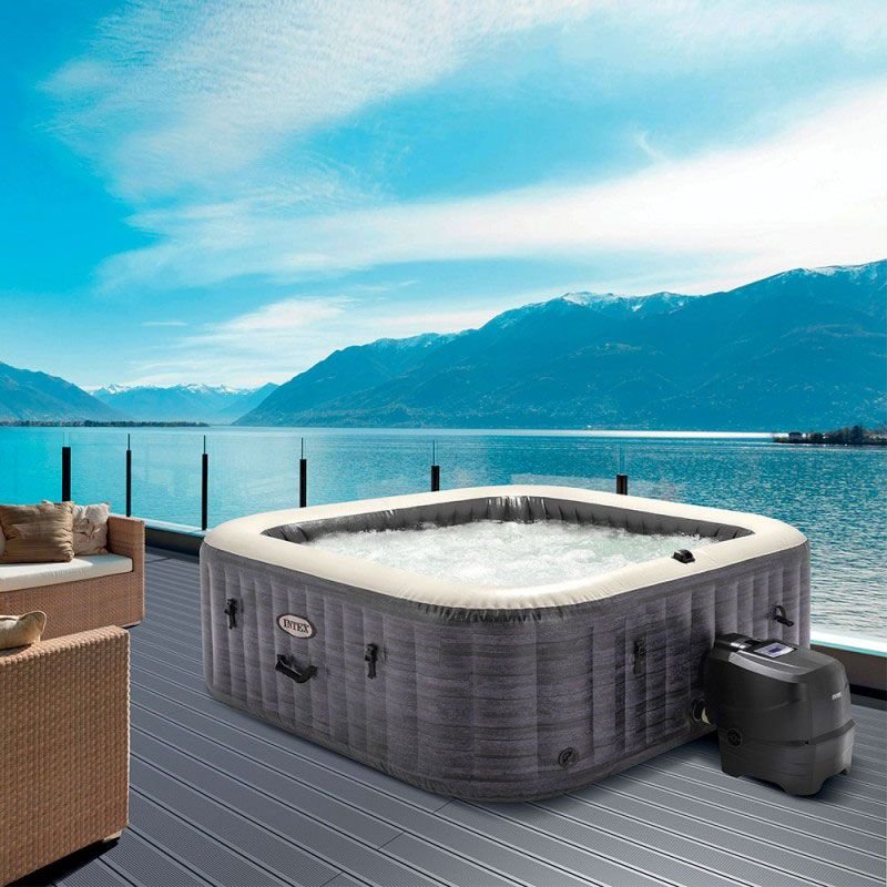 Spa Intex Pure Spa Ardoise bulles 6 places luxe