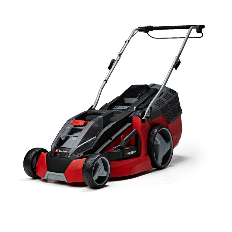 Tondeuse à gazon sans fil GE-CM 43 Li M Kit Power X-Change 36 V EINHELL 3413130 avec 2 batteries 4,0 Ah et chargeurs
