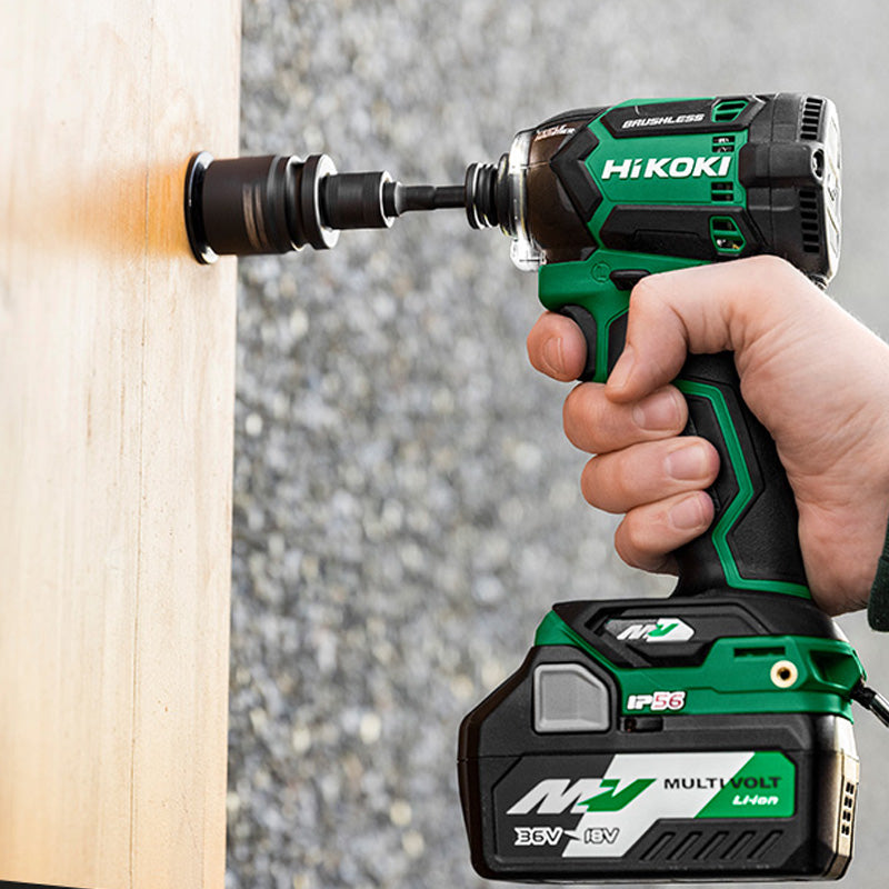 Visseuse à choc HIKOKI WH36DCW2Z - 215Nm MultiVolt 36V Brushless - IP56 Triple Hammer - machine nue en HitCase