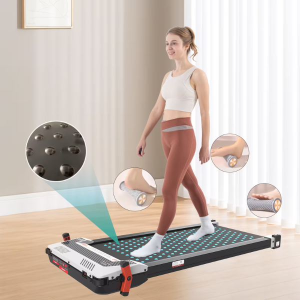 Tapis de Course à angle fixe 6%.ZX3,550W,6.0km/h,Ceinture de Massage