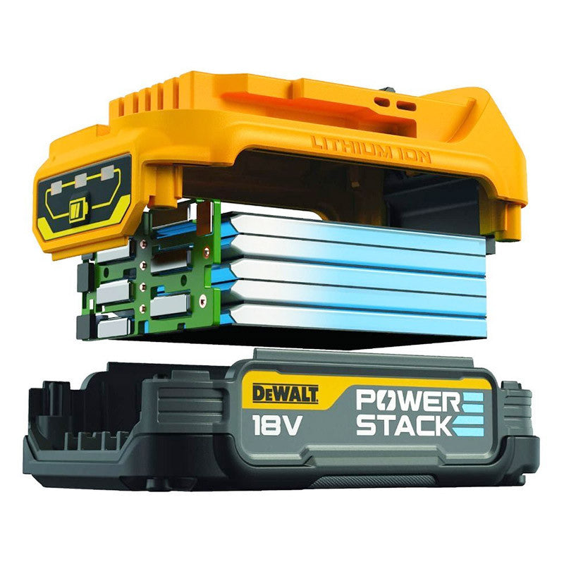 2 Batteries 1,7 Ah 18V DEWALT POWERSTACK DCBP034-XJ Li-Ion