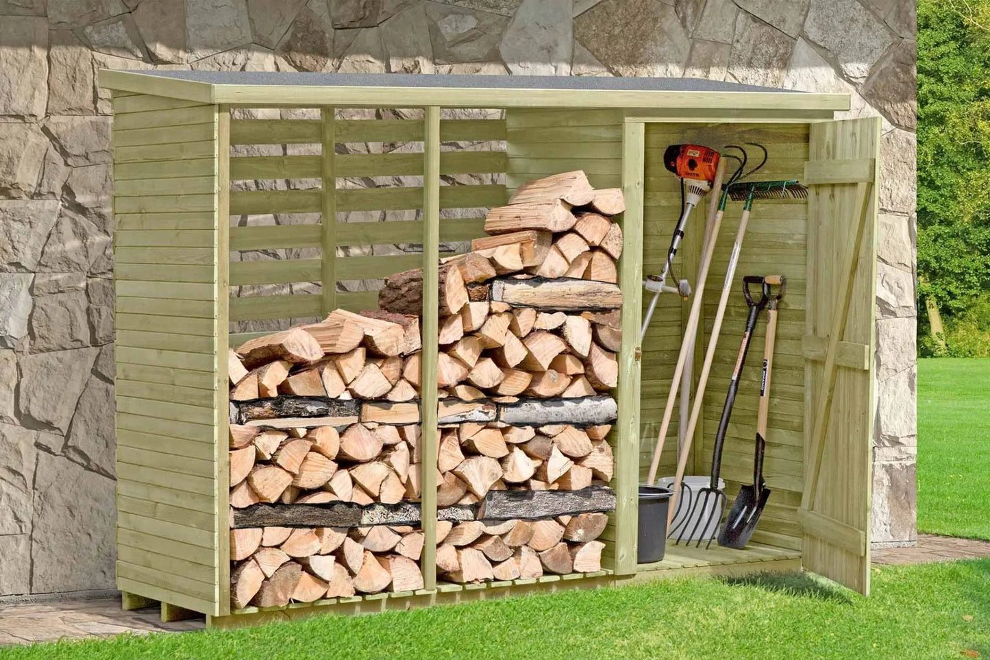 Abri pour Bois de Cheminée - Panneau Arrière