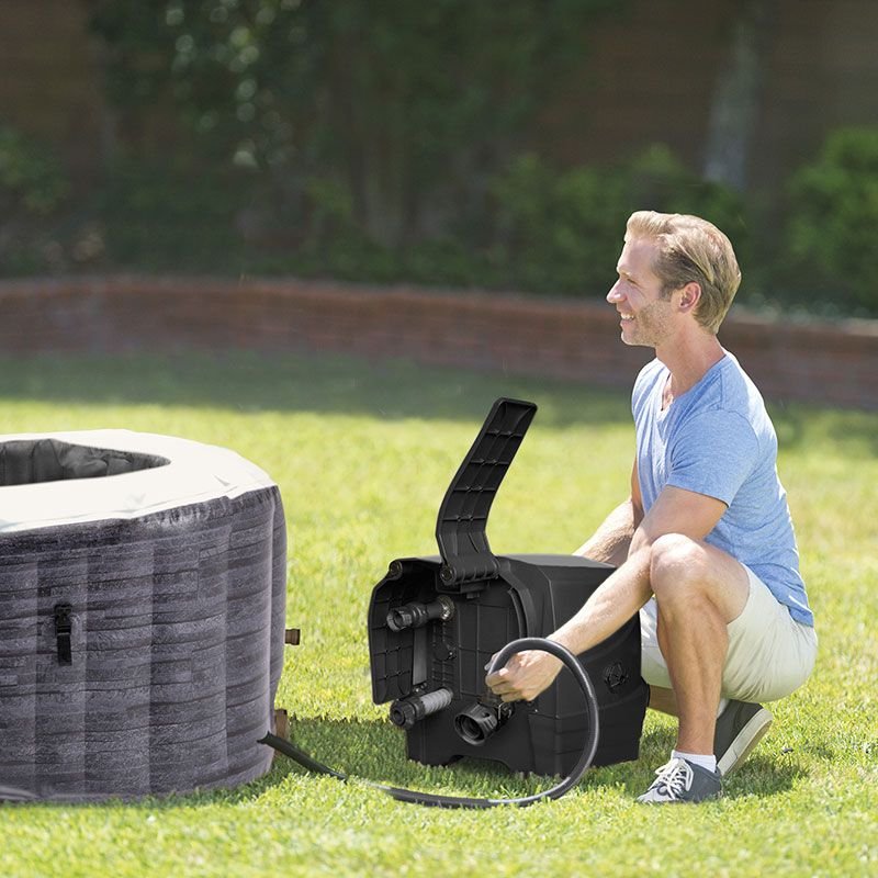Spa Intex Pure Spa Ardoise bulles 6 places luxe