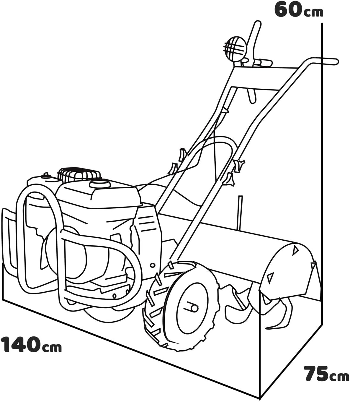 Tracteur à Pied à Essence 196cc