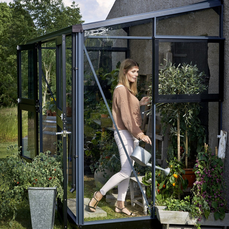 Serre Veranda Aluminium Anthracite et Verre Trempé - 4,4m²