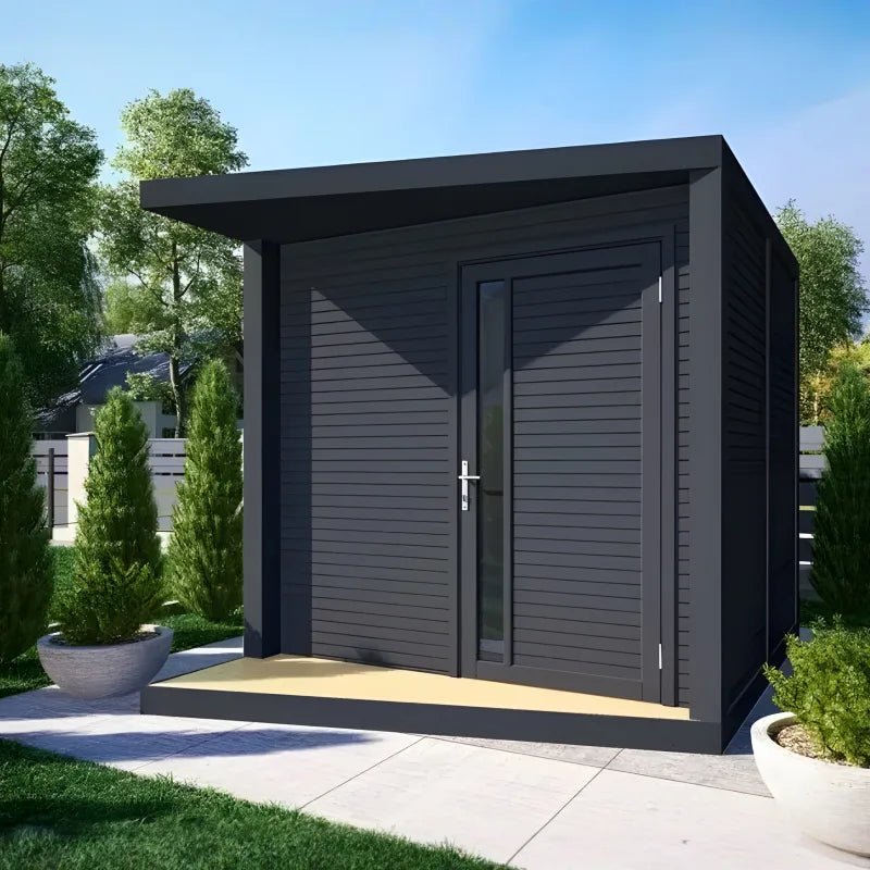 Abri de jardin NERIS Gris Anthracite – 237×297 cm