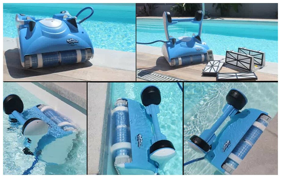 Robot Dolphin Nauty TC brosse combinée + télécommande