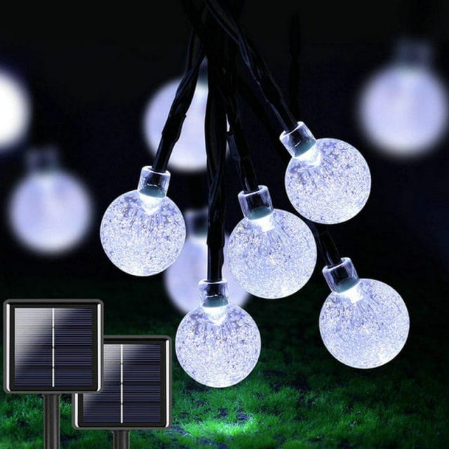 Guirlande Solaire Extérieure LED en Forme d'Ampoule