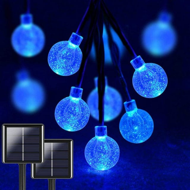 Guirlande Solaire Extérieure LED en Forme d'Ampoule