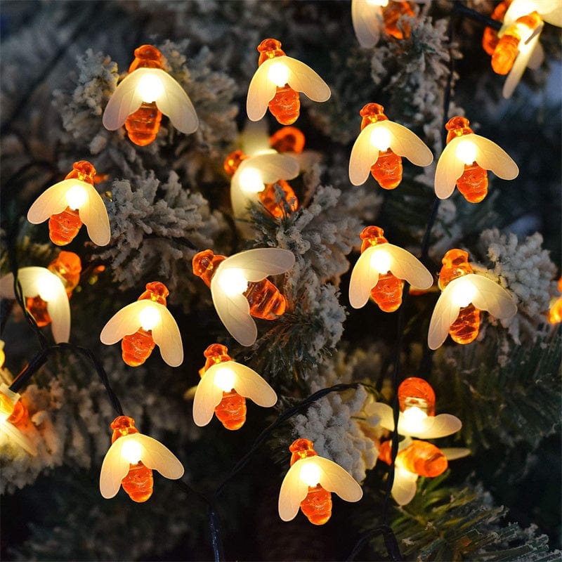 Guirlande Solaire Extérieure d'Abeilles LED