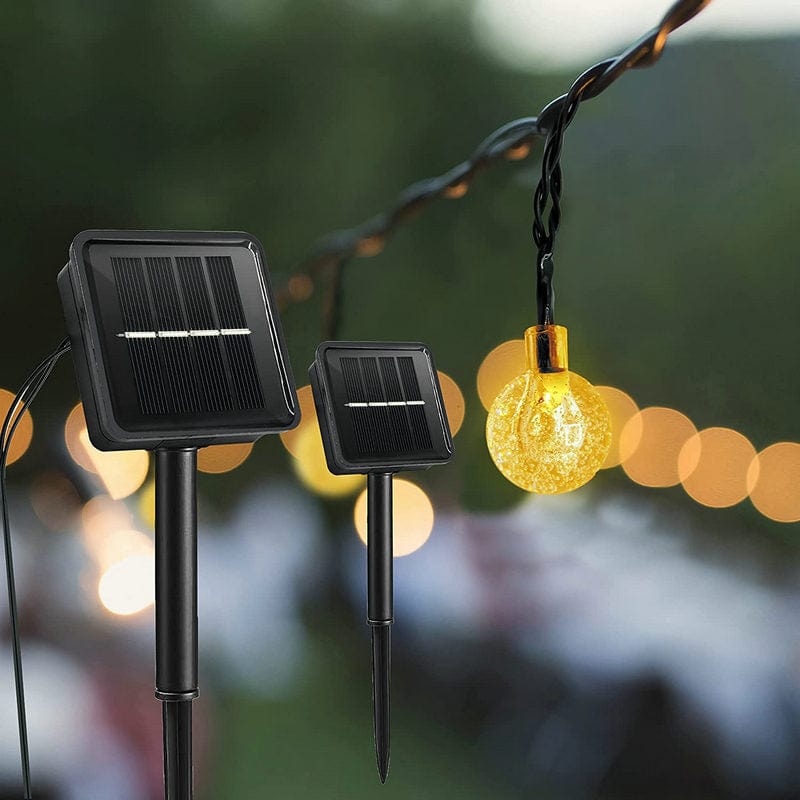 Guirlande Solaire Extérieure LED en Forme d'Ampoule