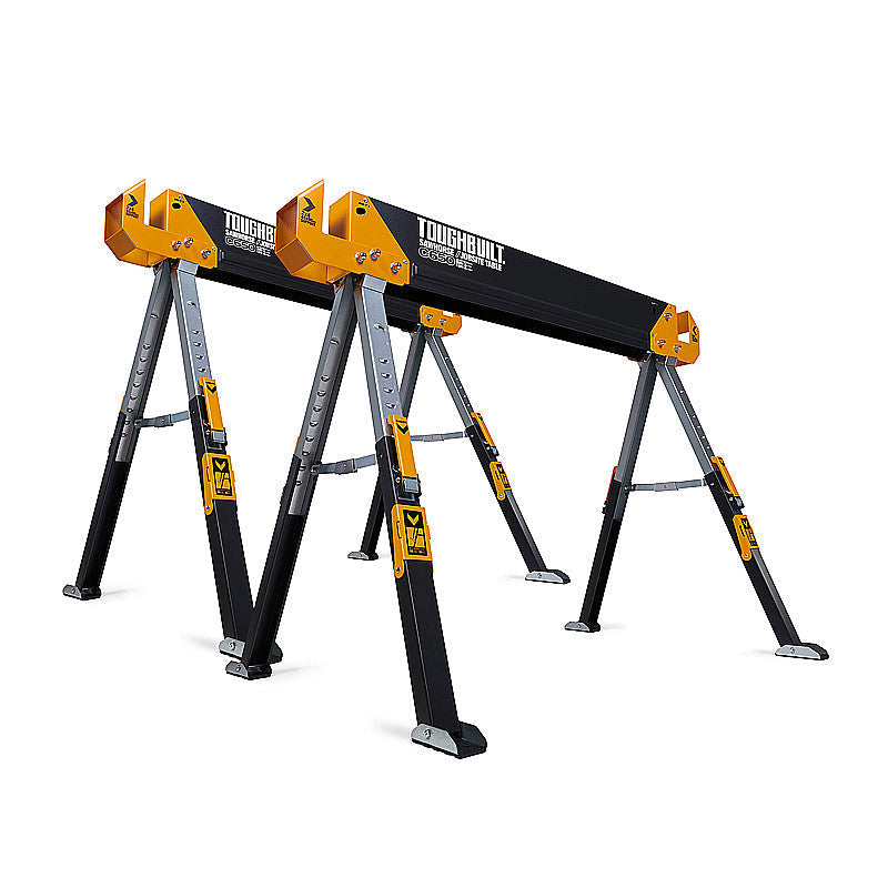 Pack de 2 tréteaux-table réglables C650 (Capacité 1180kg/paire) TOUGHBUILT TB-C650-2-XEA