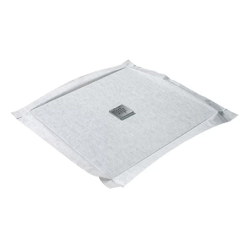 Receveur à carreler 90x90cm MARMOX RC90FLAT - Avec grille carrée centrée