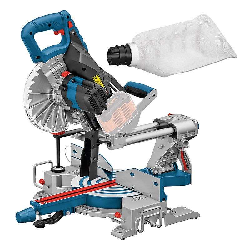 Scie à onglets sans-fil BOSCH 0601B41000 - GCM 18V-216 Professional Biturbo - 18V - Ø 216mm (Machine Nue)