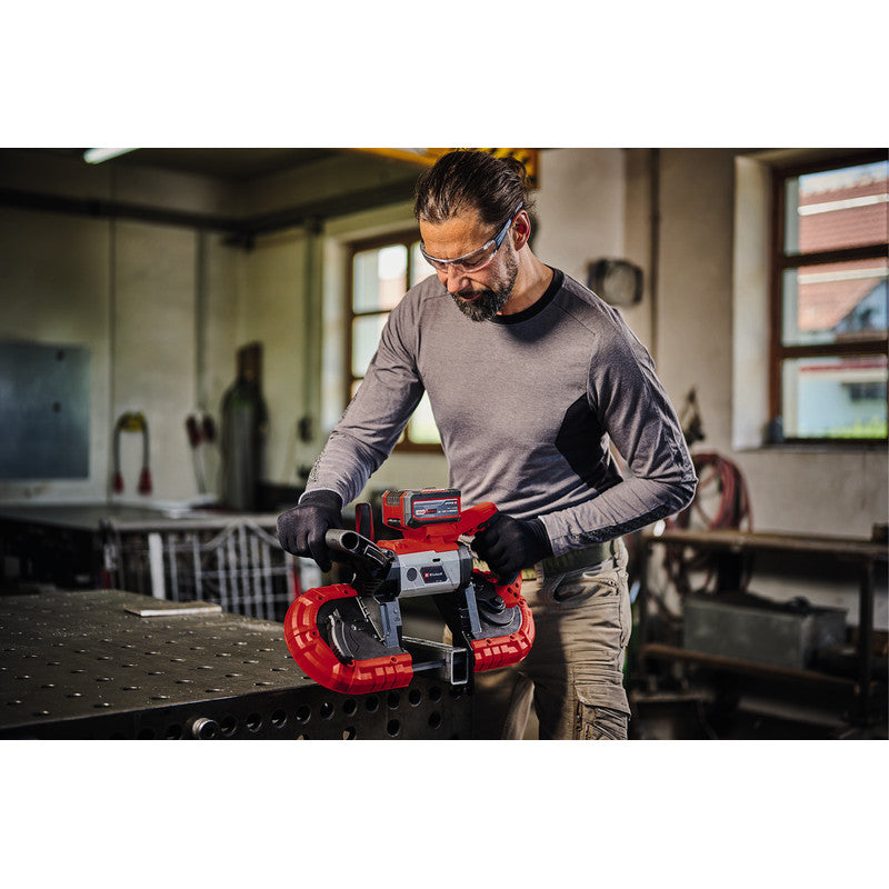 Scie a ruban 18V EINHELL TE-MB 18/127 Li-Solo Power X-Change - Machine nue + 2 rubans