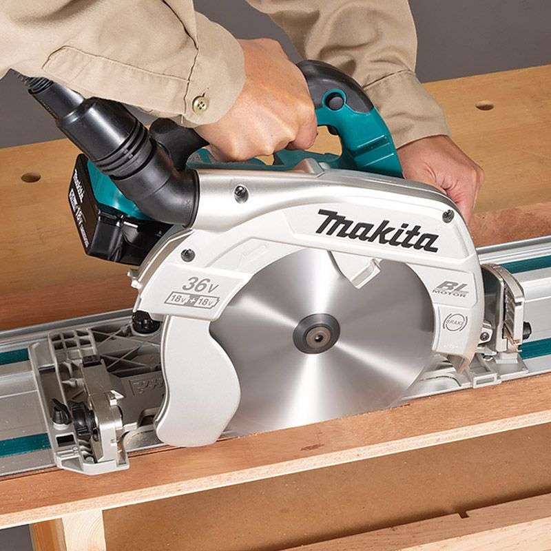 Scie circulaire MAKITA DHS900ZKU 36V (2x18V) Li-Ion Ø 235mm (Machine Nue avec option AWS)