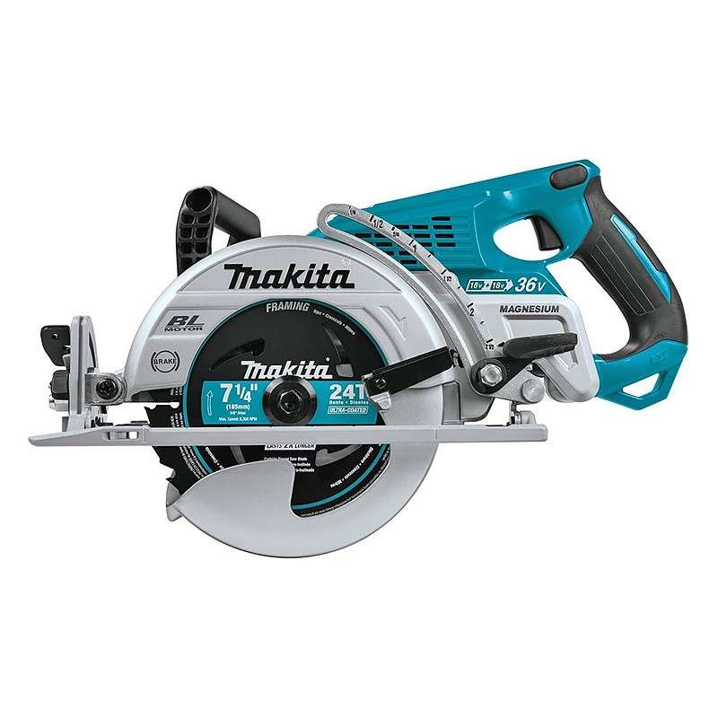 Scie circulaire MAKITA DRS780Z Ø 185mm à poignée arrière 36V (2x18V) Li-Ion (Machine Nue)