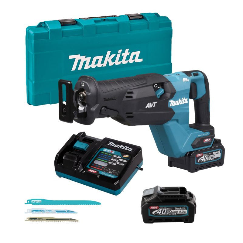 Scie sabre 32 mm 40V max XGT MAKITA JR002GM201 2 x 4,0Ah + chargeur en coffret