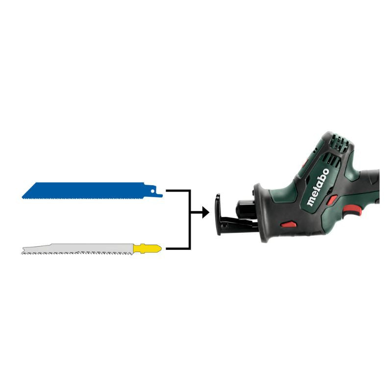 Scie sabre METABO 18 V SANS FIL- SSE 18 LTX - sans batterie ni chargeur, coffret Metaloc