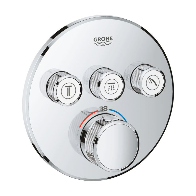 Thermostatique GROHTHERM SMARTCONTROLE GROHE pour installation encastrée 3 sorties