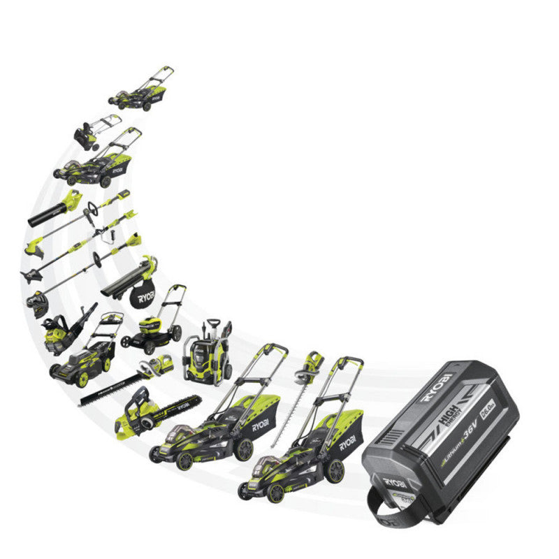 Tondeuse tractée Brushless 36V MAX POWER RYOBI RY36LMX51A-160 - 51 cm (1 x 6,0 Ah High Energy)
