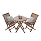 Table de Balcon Rabattable en Bois d’Acacia - 50 x 70cm