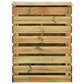 Bacs à compost, 4 pcs, bois de pin, 80x50x100 cm