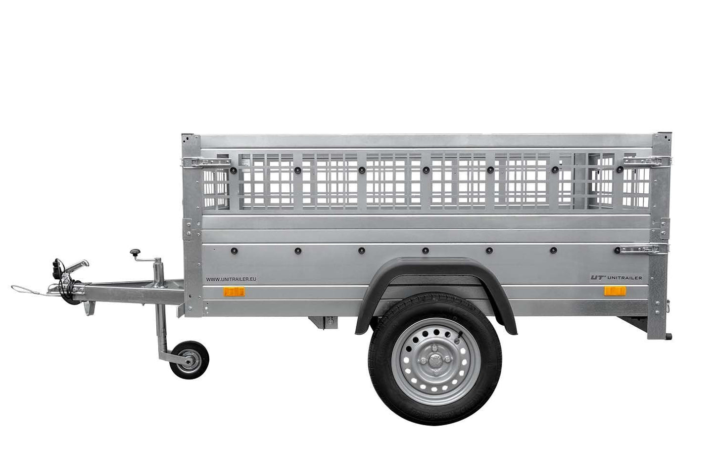 Top remorque garden trailer 200 kipp avec rehausses grillagées et roue jockey – Neuf – Prix Destockage