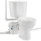 WC Broyeur Sanitaire 500 W, Pompe de Relevage Puissante, Système Compact avec Broyeur à Décharge Arrière et Chasse d'Eau, 3 Entrées, Sous-sol