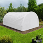 Serre de jardin tunnel 18m² - ø32 mm acier galvanisé avec bâche transparente