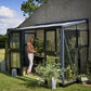 Serre Veranda Aluminium Anthracite et Verre Trempé - 4,4m²