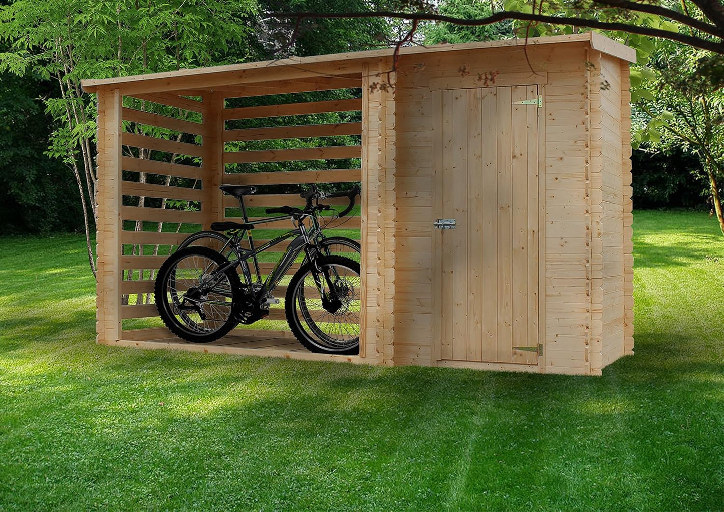 Abri de Jardin 1,1 m2 + Abri à Bûches 3.8 m3
