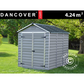 Abri de jardin en polycarbonate 1,85x2,29x2,17m