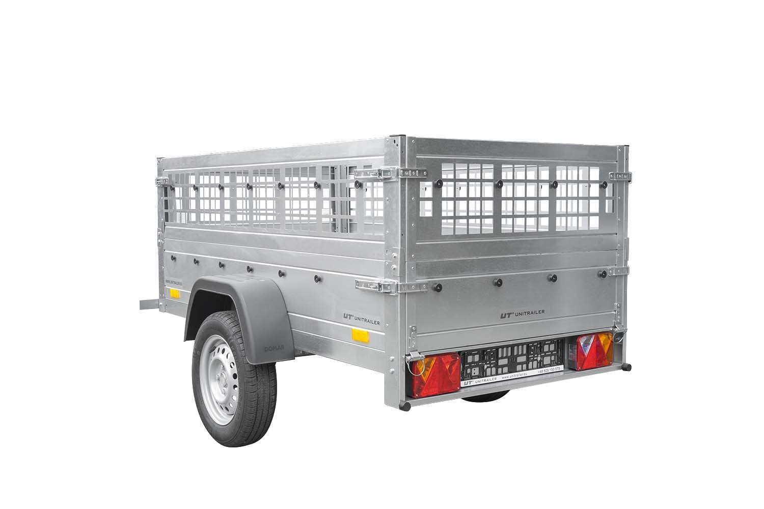 Top remorque garden trailer 200 kipp avec rehausses grillagées et roue jockey – Neuf – Prix Destockage