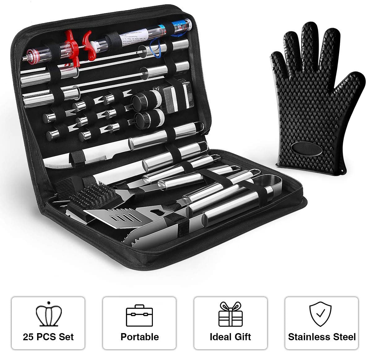 Ensemble d'Outils de Barbecue Haut de Gamme