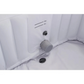 Spa gonflable en PVC - 4 places - Marron/crème