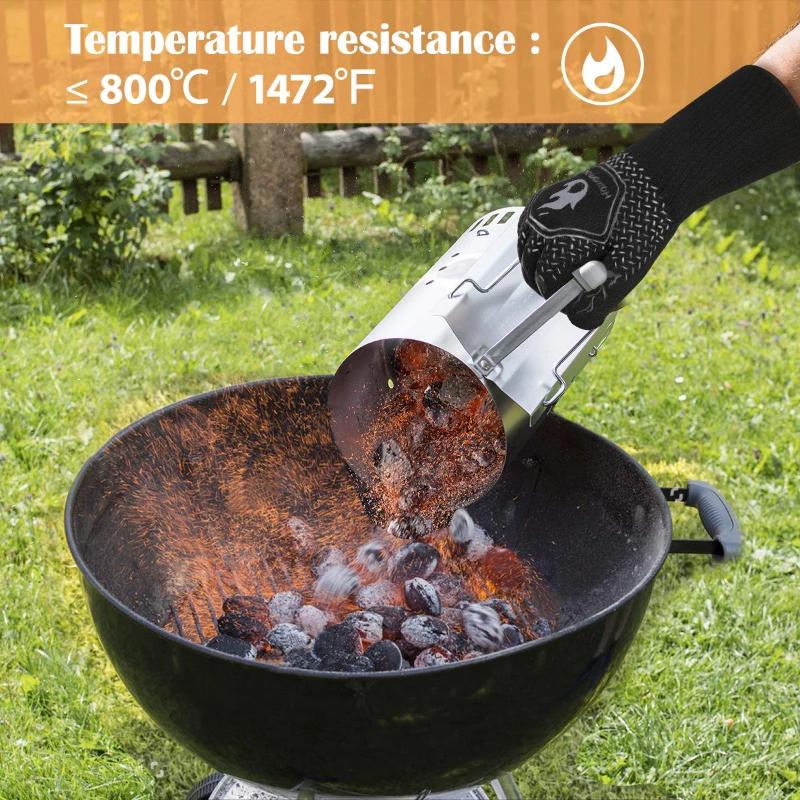Gants de Barbecue Mitaines Résistantes à la Chaleur