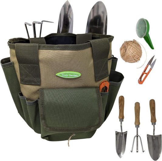 Ensemble et Fourre-Tout d'Outils de Jardin de Qualité