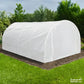 Serre de jardin tunnel 18m² - ø32 mm acier galvanisé avec bâche transparente