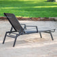 Bain de soleil Alban - 4 crans - acier & textile -  noir